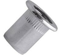 Écrou cranté tête plate SCELL IT ØM5 acier zingué - L.16 mm - Øperç.7 mm - Boîte de 500 - TCD0540 Zingué G
