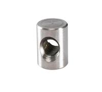 Écrou cylindrique à trou transversal en acier ino Écrous fendus à chevilles croisées en acier inoxydable, for meubles baril M4 M5 M6 10-30mm, paquet de 5(M4x16)