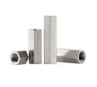 écrou d'accouplement, Assortiment de longueurs d'écrous hexagonaux en acier inoxydable 304 M2-M10 6-50mm(Length 10mm-M3 5PCS)