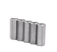 écrou d'accouplement, Écrou de couplage à longue tige hexagonale en acier inoxydable 304 M2-M12, longueurs d'espacement 6-40mm, paquet(Length 6mm-M2 5PCS)