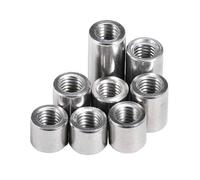 Écrou d'accouplement hexagonal long, Écrous de connecteur ronds en acier inoxydable 304 M3 M4 M5 M6 M8 M10 M12 M14 M16(M16x24x301pcs)