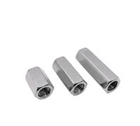 écrou d'accouplement hexagonal, Tige d'entretoise hexagonale en acier inoxydable M3 304, écrou d'accouplement Long, paquet de 5(25mm(L))