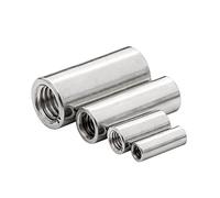 Écrou d'accouplement M3 M4 M5 M6 M8 M10 304 en acier inoxydable prolonger les écrous ronds longs