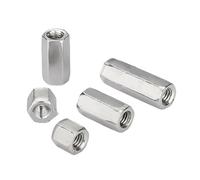 écrou d'accouplement, Paquet d'écrous de couplage hexagonaux en acier inoxydable 304 M3-M22(M3x6x8mm(10PCS))