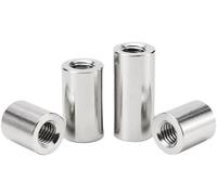 Écrou d'accouplement rond Écrous ronds en acier inoxydable 304 for tige et goujon de plusieurs tailles(M12*16 * 40)(M14*20 * 30)