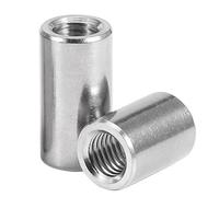 Écrou d'accouplement rond Écrous ronds en acier inoxydable 304, plusieurs tailles, paquet de 10(M12*18 * 30)(M12*20 * 35)