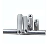 Écrou d'accouplement rond M3 en alliage d'aluminium fileté connecteur de pilier femelle écrous d'espacement paquet 10 6-180mm (40mm)(10mm)