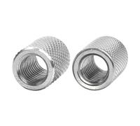 Écrou d'accouplement rond moleté M3 M4 M5 M6 M8 M10 M12 M14 M16, tête plate cylindrique étendue en acier inoxydable, 1 à 5 pièces(M10x10x16 2pcs)