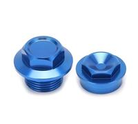 Écrou d'arbre de roue avant de moto M20 x 1,5 en alliage d'aluminium de qualité supérieure durable de remplacement pour 250450 SXF 2015 et FC250350450 2015 2 pièces (Bleu)