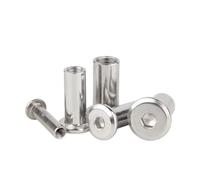 Écrou De Baril Liaison M2 M3 M4 M5 M6 M8 M10 304 En Acier Inoxydable, Capuchon À Douille Hexagonale, Rivet Meubles for Montage Mural Télévision, 1 10 Pièces(M3(D4mm)-10pcs,40mm)