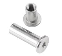 Écrou De Baril Liaison M2 M3 M4 M5 M6 M8 M10 304 En Acier Inoxydable, Capuchon À Douille Hexagonale, Rivet Meubles for Montage Mural Télévision, 2 10 Pièces(10PC 4-M3,6MM)