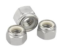 Écrou de blocage autobloquant en nylon hexagonal en acier inoxydable 304, 1/4, 5/16, 3/8, 7/16, 3/4-16, 1/10, 25 pièces(1pc 5/8-18)