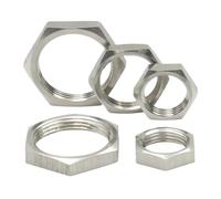 Écrou De Blocage Hexagonal En Acier Inoxydable 304, 5 Pièces, M8 M10 M12 M14 M16 M18 M20 M22 M24 M25 -M40, Pas Raccord Tuyau 1mm 1.5mm Métrique Femelle(M12x1.25x15x4 (5pcs))