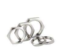 Écrou de blocage hexagonal en acier inoxydable 304, pas de raccord de tuyau 1mm 1.5mm métrique femelle 5 pièces/lot(M20x1.5x24x4 (5pcs))