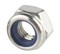 Écrou de blocage hexagonal en nylon, en acier inoxydable 304, autobloquant, 1 à 25 pièces, M2, M2.5, M3, M4, M5, M6, M8, M10, M12, M14, M16, M20(M16 x 2pcs)