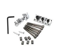 Écrou de blocage pour cordes de guitare électrique 42 mm avec vis de fixation et clé à molette Kit de rechange 6 cordes