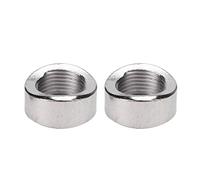 Écrou de capteur d'oxygène ， 2 pièces filetages en acier inoxydable courbe écrou cranté bonde capteur d'oxygène M18 X 1.5