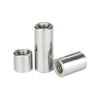 Écrou de couplage de colonne ronde épaissi en acier inoxydable M3 M4 M5 M6 M8 M10 ~ M16 304, vis de connexion cylindrique(OD6xM4x8 (20pcs))
