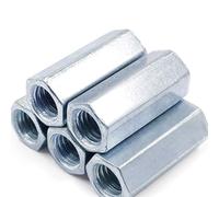 Écrou De Couplage Hexagonal Galvanisé, 1 Pièce, Filetage De Connexion M18 M20 M22 M24, Écrou Hexagonal Long(M22x32x65 1pcs)