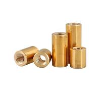 Écrou de couplage rond en laiton M4 M5 M6 M8 M10 M12, manchon d'écrou, écrous tubulaires, écrou Joint(M10x30x15mm-1pcs)