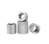 Écrou de couplage rond moleté en acier inoxydable, M2 .5 M3 M4 M5 M6 M8, longue extension, serrage à la main, 2 à 5 pièces(M3x15 5pcs)