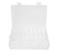 Écrou de dôme, capuchons de Protection, 145 pièces/boîte Kit d'écrou de dôme en caoutchouc M4 M5 M6 M8 M10 M12 fixations de matériel de capuchon d'écrou hexagonal(blanc)