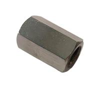 Écrou de fixation, 1 pièce M8 M10 M12 M14 M16 M18 M20, filetage fin, écrou de couplage à tige hexagonale, entretoise longue, écrou hexagonal en acier inoxydable 304(M8x1x20mm)
