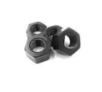 Écrou de Fixation 10/20/50/100 PIÈCES M2 M2.5 M3 M4 M5 M6 M8 M10 M12 M14 M16 M18 M20 Écrous Hexagonaux En Nylon Noir En Plastique for L'isolation Thermique/électrique(M8-50PCS)