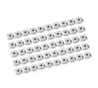 Écrou de Fixation à Fente en T Coulissant, Haute dureté Pratique 50 Pièces écrous à Fente en T en Acier au Carbone pour Accessoires de Profil en Aluminium (Norme européenne Type