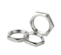 Écrou de Fixation Écrou de blocage hexagonal en acier inoxydable 304, raccord de tuyau M8 M10 M12 M14 M16 M18 M20 M22 M24 M25- M40, pas 1mm 1.5mm, femelle métrique, 5 pièces(M12x1x15x4 (5pcs))