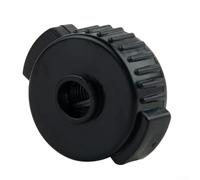Écrou de fixation pour cymbale à pousser - En plastique léger - Kit d'accessoires pour tambour - Facile à enlever - Maintien sûr - 10 g - Noir