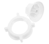 Écrou de Fixation pour Grille de Ventilateur Pied, 37mm Blanc | Plastique Fileté, Capuchon et -écrou Inclus, Montage sans Outil, pour Réparation Domestique