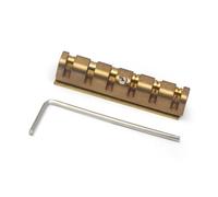 Écrou de guitare à 6 cordes, écrou à rouleau en laiton réglable en hauteur, accessoires de remplacement de guitare électrique à 6 cordes, pont en laiton réglable en hauteur pour pièces de réparation