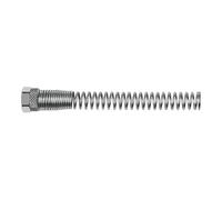 Écrou de jonction avec ressort anti-torsion pour tuyau 10/8 mm, SW 16, pression de travail max. 18 bars, laiton nickelé.