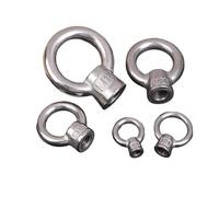 Écrou de levage en acier inoxydable 304, 1 pièce, M6 M8 M10 M12 M16, anneau de levage, matériel de qualité marine, gréement, industrie de levage(M12)