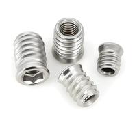 Écrou de meuble à insert hexagonal en acier inoxydable 304 M4 M5 M6 M8(10pcs,M6x17)