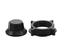Écrou de Montage du Ventilateur Pied 37mm en Plastique Noir | Fixation Robuste, Installation à Main, Sécurité Renforcée, Réduit Vibrations et Bruit, pour Pale et Grille