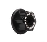 Écrou de moyeu de roue arrière de vélo M10 x 1,0 Boulon de verrouillage à bride pour VTT et vélo de route, pièce de rechange en alliage d'aluminium avec design anti-desserrage, plusieurs couleurs