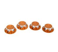 Écrou de Moyeu RC, 4 Pièces écrou de Moyeu de Voiture RC 17 Mm, Accessoire de Roue Anti-poussière en Alliage D'aluminium pour Modèle de Voiture 1/8 RC (Orange)