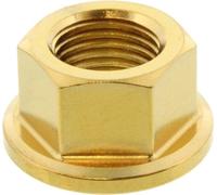 Écrou de pignon JMP Bolt M10x1,00mm inox V4A or pour Ducati Monster Dark Panigale / S Hypermotard SP Multistrada Enduro ABS R Streetfighter X-Diavel
