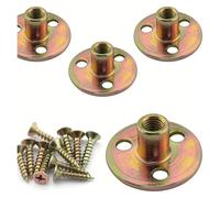 Écrou De Plaque Fer, Écrous À Bride Trois Trous M6 M8 M10, Filetage Couplage, Fixation Meubles, Serrure Canapé, Accessoire Quincaillerie(24pcs M8)