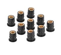 Écrou De Puits De Pare-brise Moto, écrous De Puits En Caoutchouc, 10Pcs M6x0.8mm Écrou De Puits M6 D'étanchéité Pratique Pour Sécuriser Les Pare-brise De Moto Pour Moto