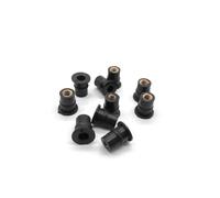 Écrou De Puits En Caoutchouc 5mm Écrou De Puits De Pare-brise De Moto Pour Capot De énages De Pare-brise Boulon(Style A 10PCS)