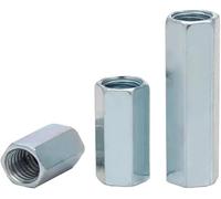 Écrou de raccordement Écrou d'accouplement, 1 pièce M10 M12, écrou de serrage de tige galvanisé(M10X17X40mm 1PCS)