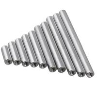 écrou de raccordement en acier inoxydable, Lot de 10 écrous d'accouplement M2 .5 M3 M4 M5 M6 M8, entretoises rondes en aluminium, for colonne(90MM*M3)