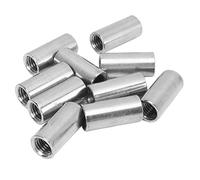 Écrou de raccordement rond 10 pièces Filetage intérieur M10 x 1,5 14 L30 mm Écrou d'embrayage en acier inoxydable pour l'entretien