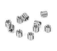 Écrou de Réduction de Filetage Mâle Femelle, Outil de Réparation en Acier Inoxydable, Matériel de Fixation pour la Réparation de Filetage, 10 Pièces pour Les Communications électroniques