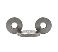 Écrou de réglage à molette moletée tête plate élargie en acier inoxydable 304, M3, M4, M5, M6, M8-M12(1pcs M5X16X5)