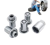 Écrou de roue de fixation | M12 x 1,5 Verrouillage antivol pour pneus de rechange en acier inoxydable | Fixation pour roue et pneu | Pour voiture Aftermarket Automobile Garage