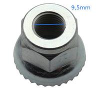 Ecrou de serrage cranté pour roue de vélo ALGI ( 9.5 mm )